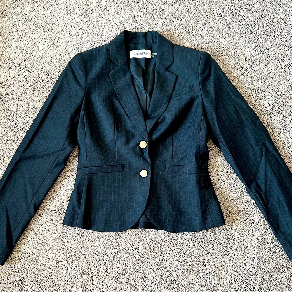 Calvin Klein pinstripe blazer